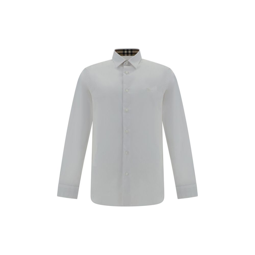 Burberry White Cotton Dress Shirt