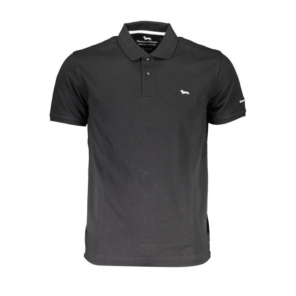 Harmont & Blaine Nero Cotton Men's Polo Shirt