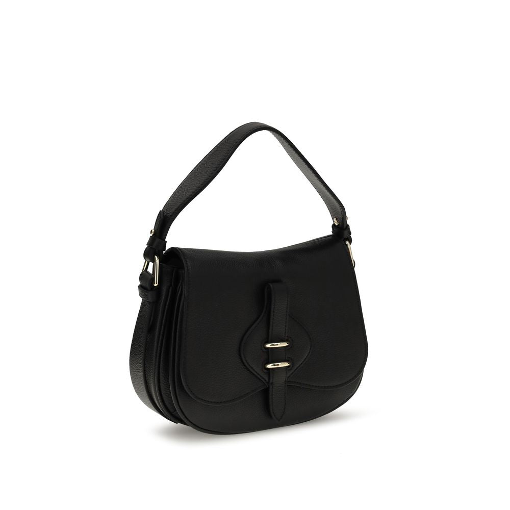 Coccinelle Black Calf Leather Bos Taurus Shoulder Bag