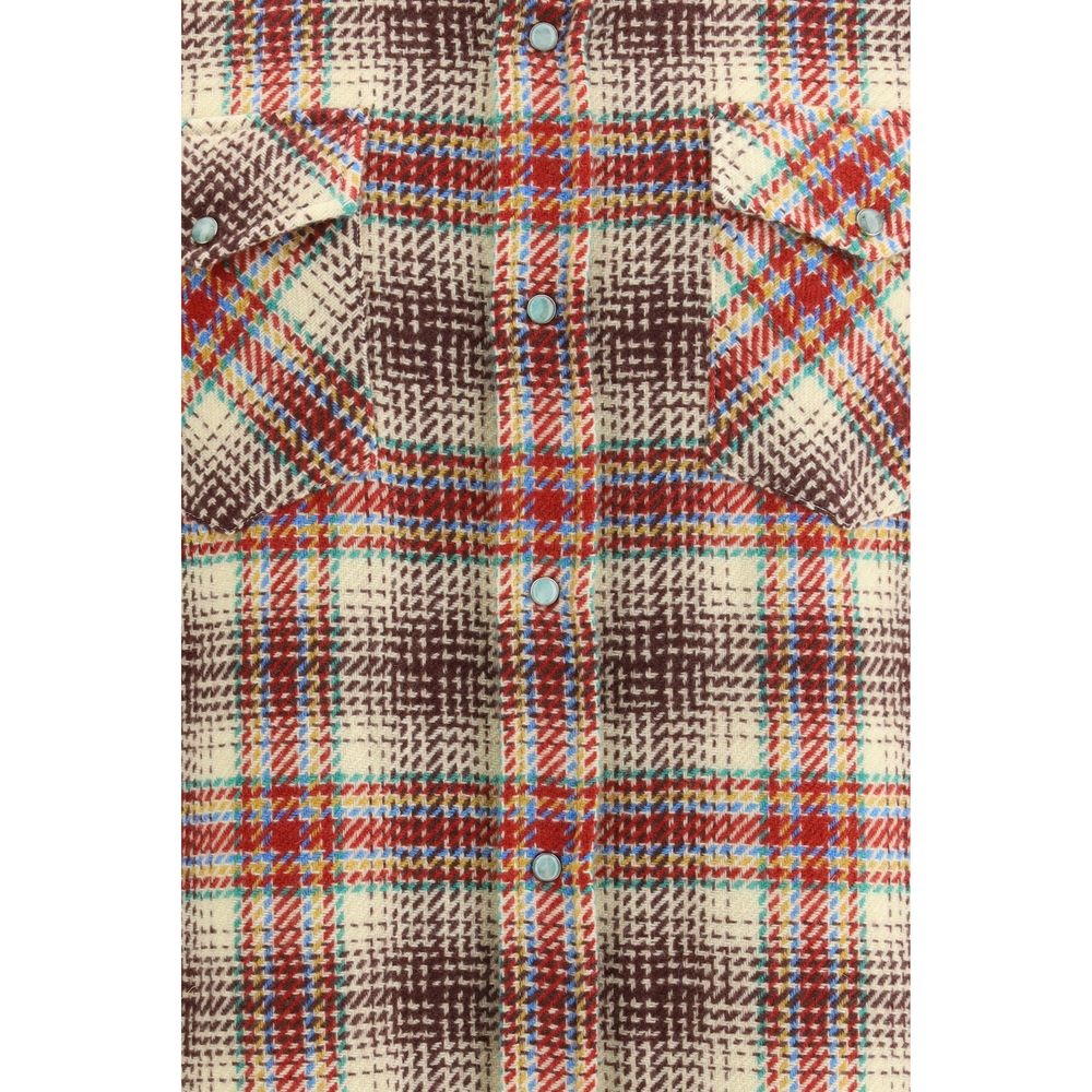 God's True Cashmere Multicolor Cashmere Pattern Shirt