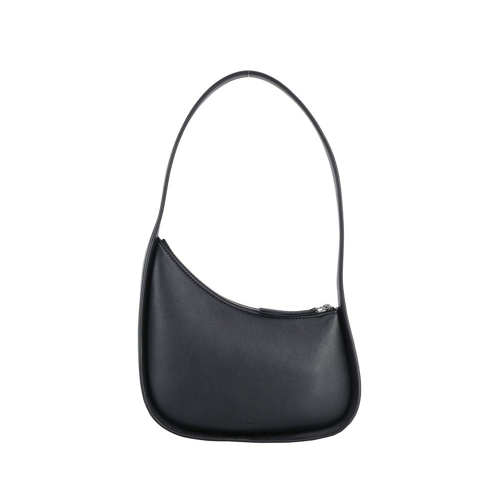 The Row Black Calf Leather Bos Taurus Shoulder Bag