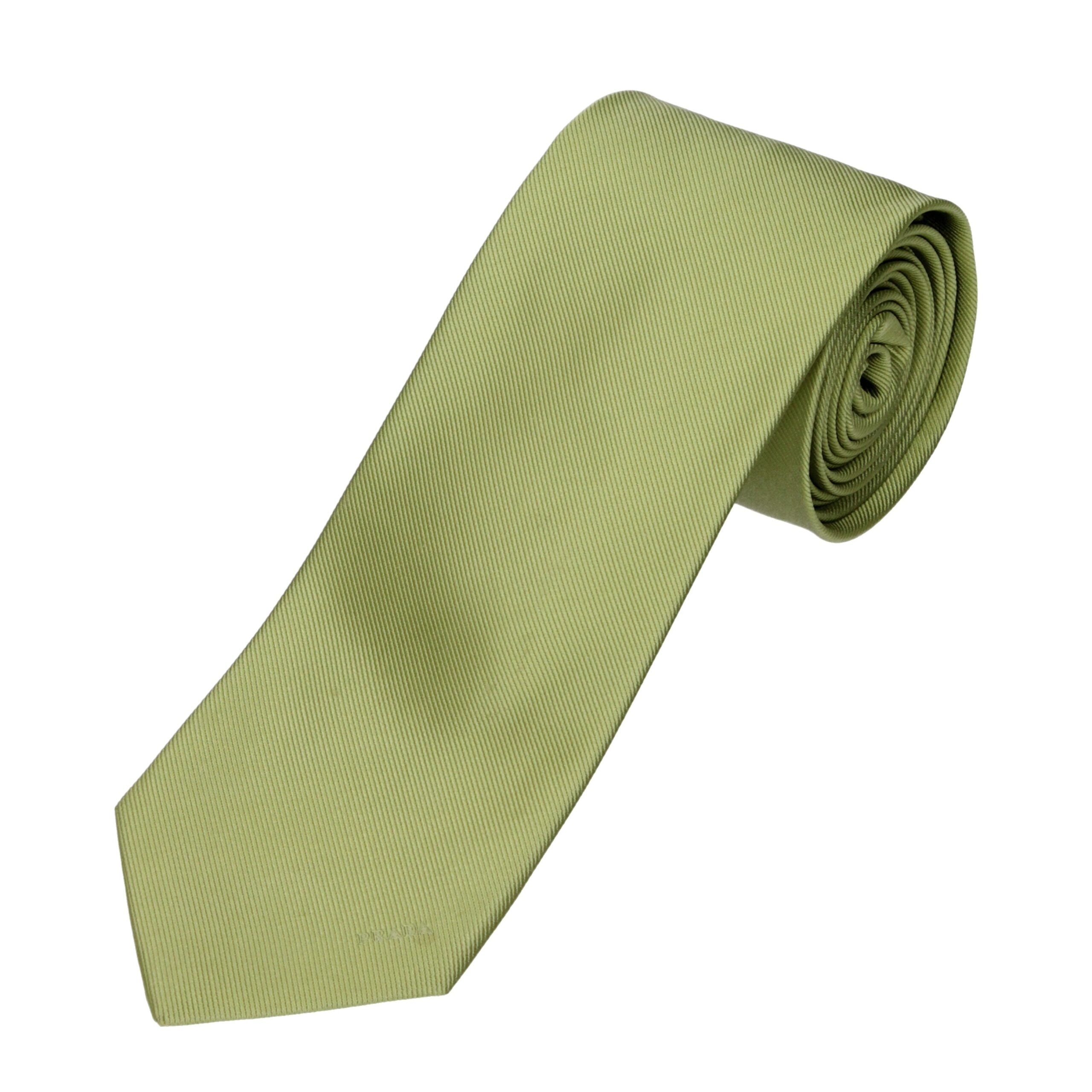 Prada Green Silk Cuffling