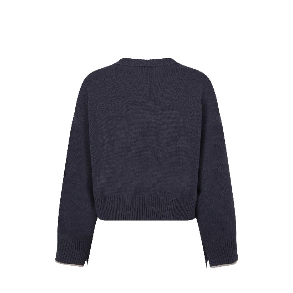 Brunello Cucinelli Blue Cashmere Cashmere Sweater