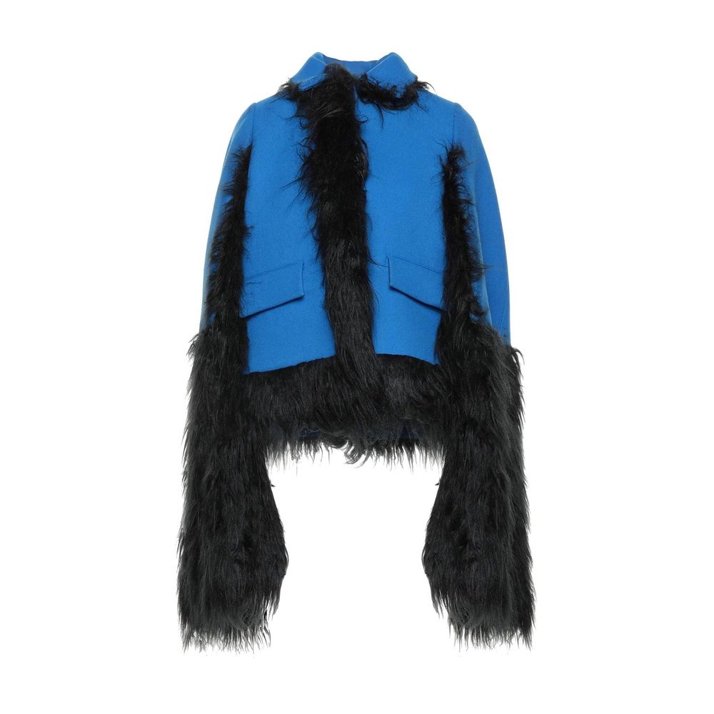 Maison Margiela Blue Wool Cloacks