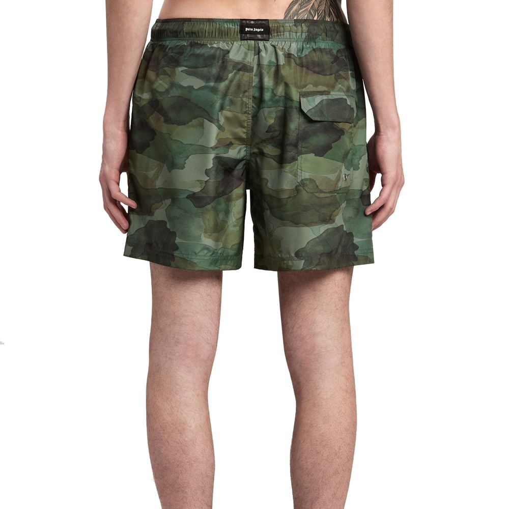 Palm Angels Bicolor Polyester Short And Mini Shorts