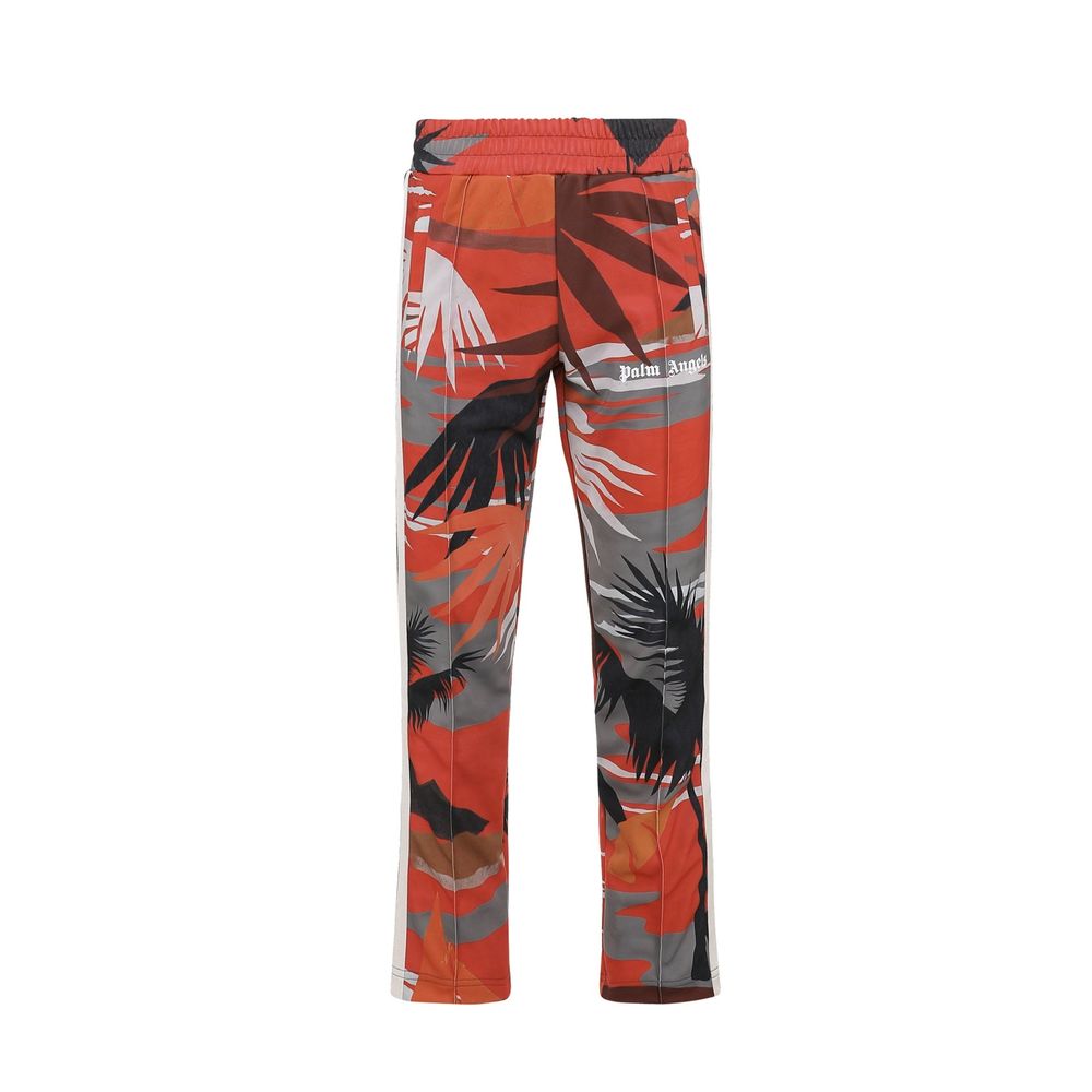 Palm Angels Red Polyester Athletic Pants
