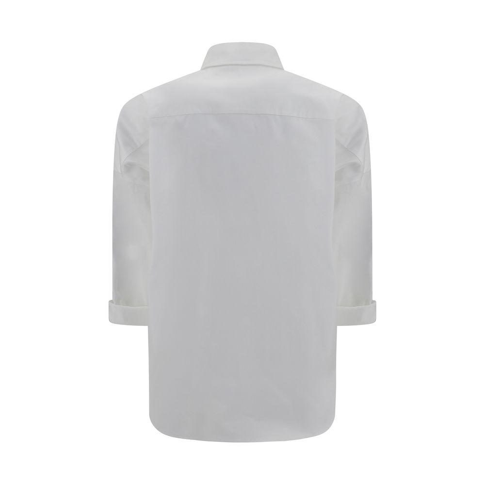 Brunello Cucinelli White Cotton Dress Shirt