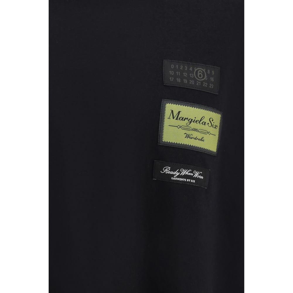 MM6 Black Cotton Top