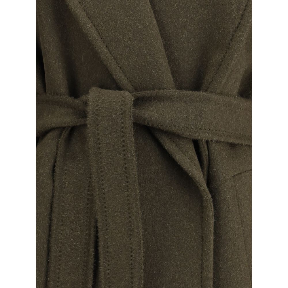 Max Mara Bicolor Camel Hair Coat
