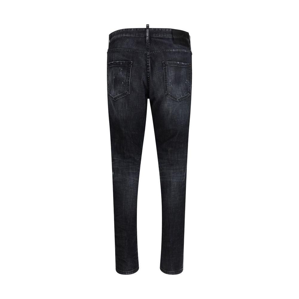 Dsquared² Black Cotton Jeans Denim