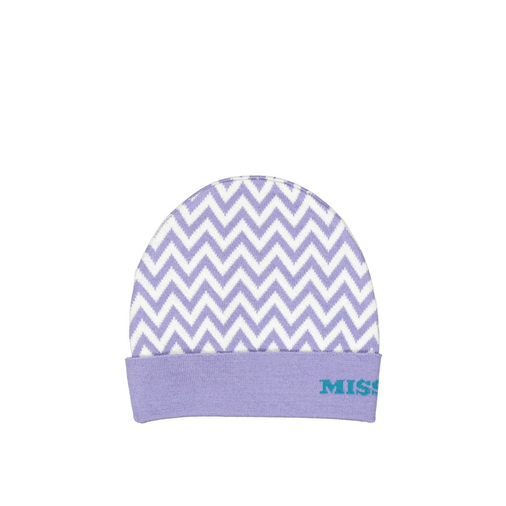Missoni Purple Wool Beanie