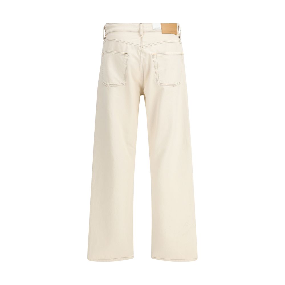 Sunflower Beige Cotton Relaxed Fit Jeans