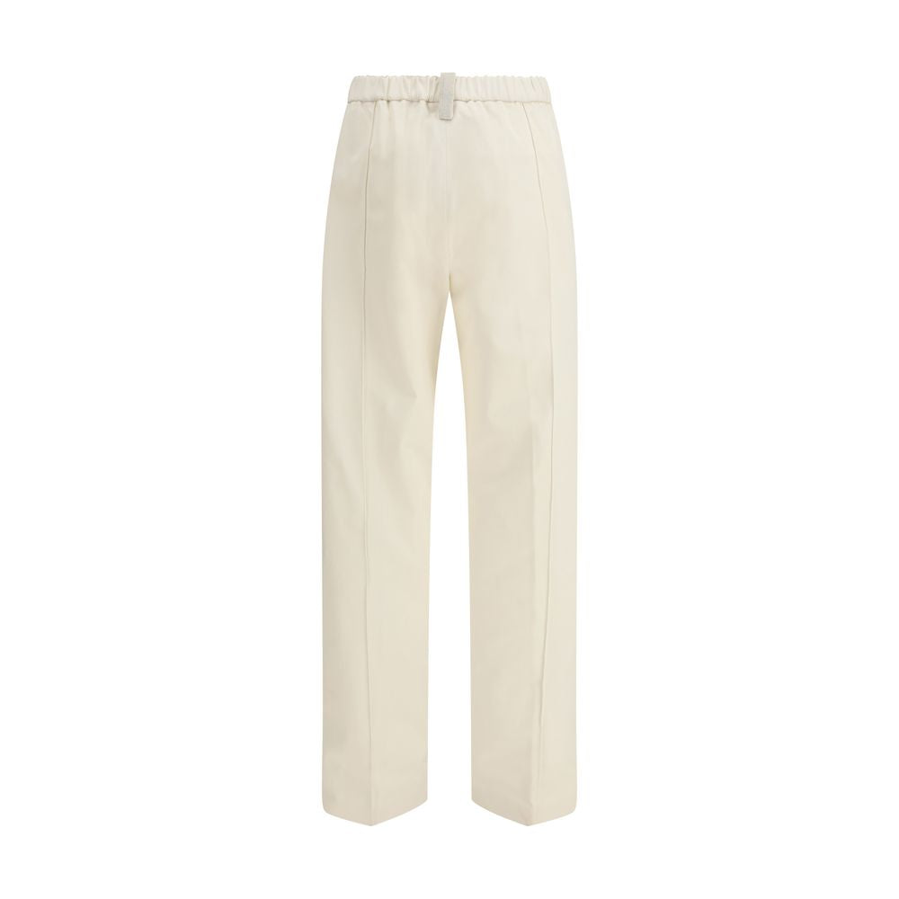 Fabiana Filippi Beige Cotton Casual Pants