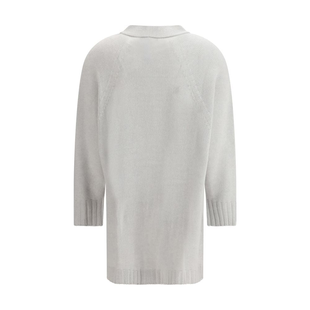 Fabiana Filippi Gray Wool Cardigan