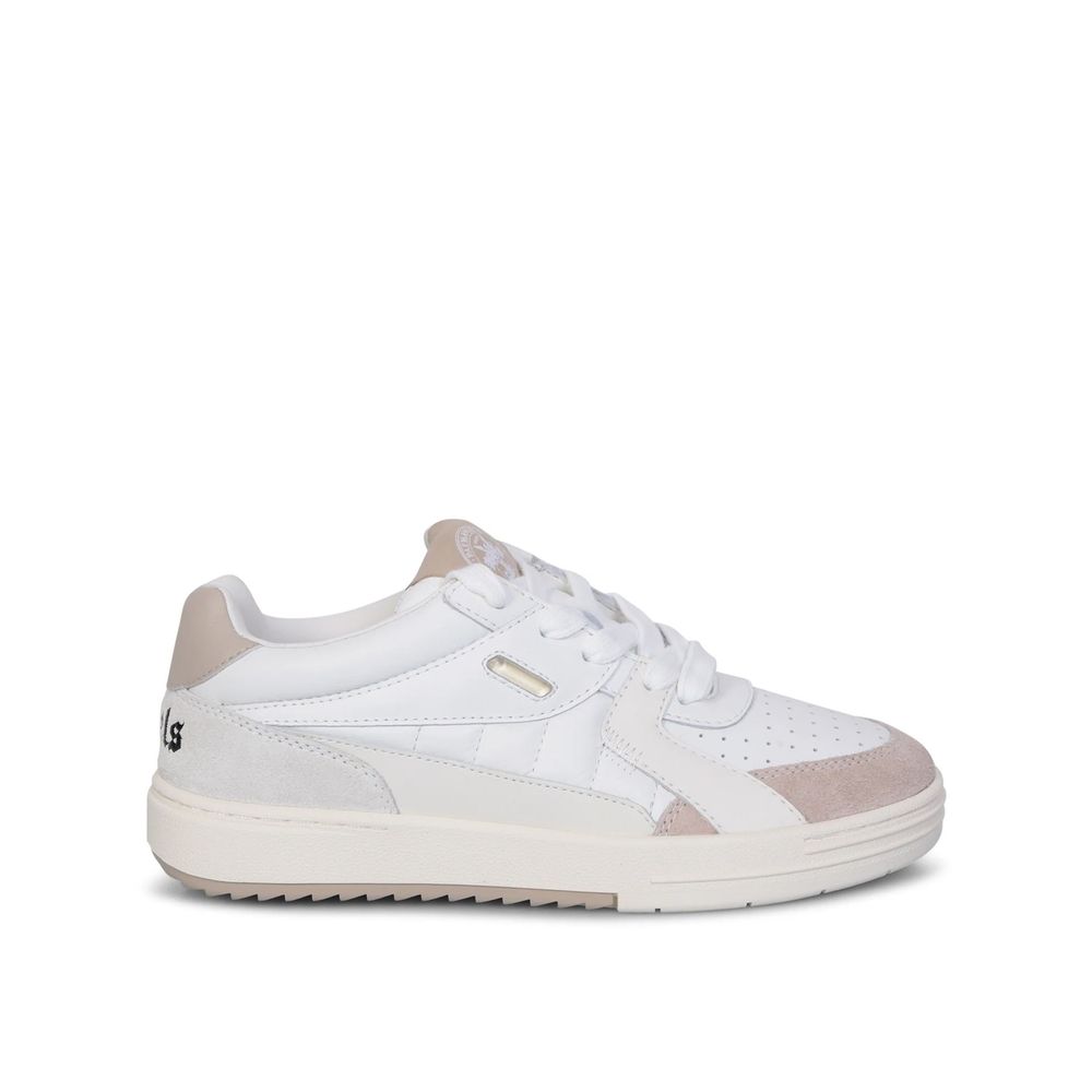 Palm Angels White Calfskin Sneakers