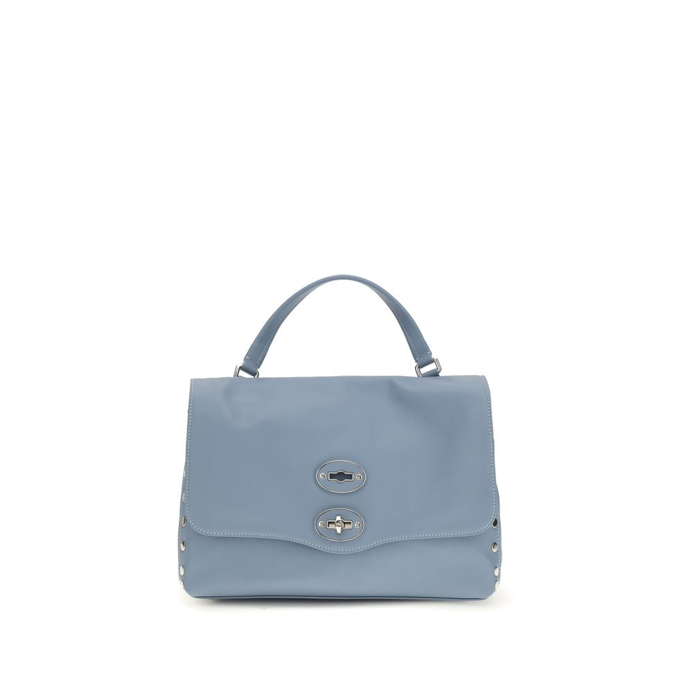 Zanellato Blue Calf Leather Bos Taurus Shoulder Bag