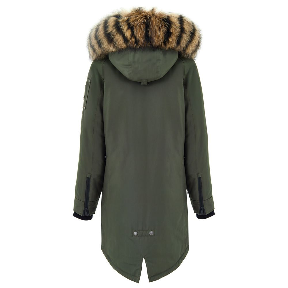 Moose Knuckles Green Cotton Parka