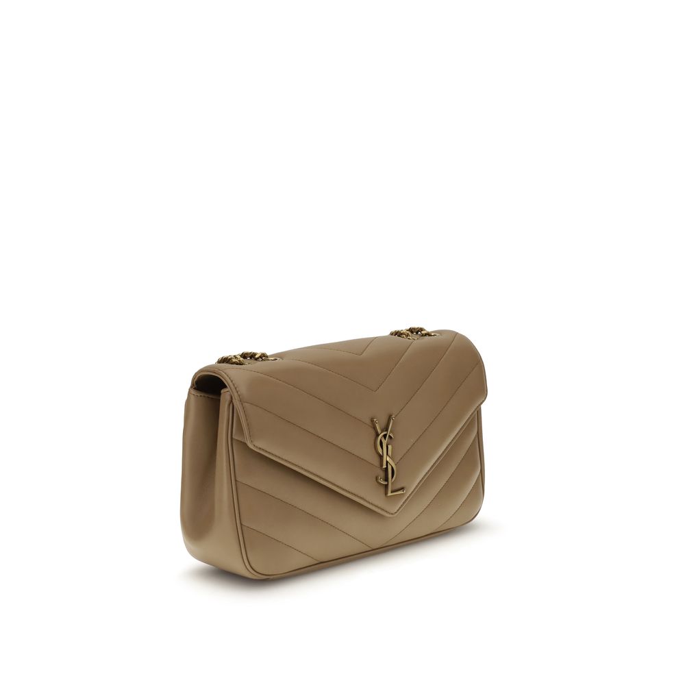 Saint Laurent Beige Calf Leather Bos Taurus Shoulder Bag