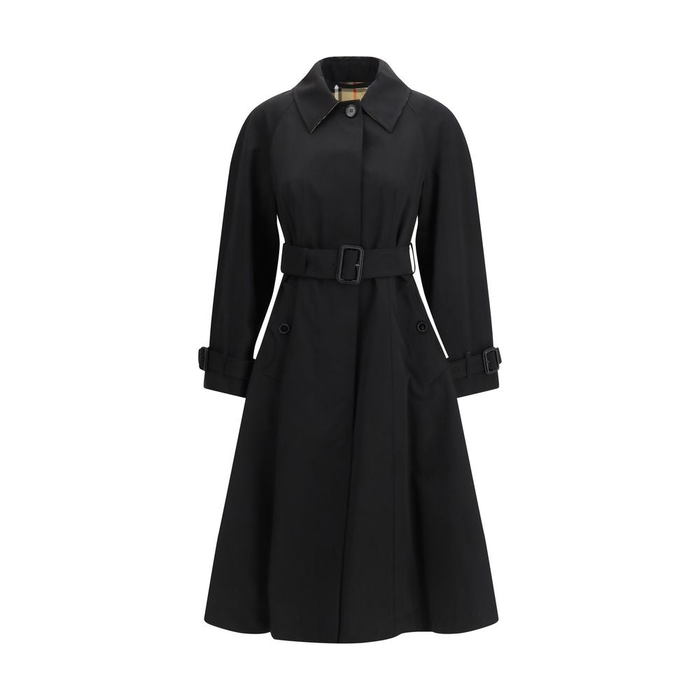 Burberry Black Cotton Trench Coat
