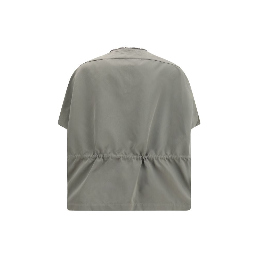 Rick Owens Bicolor Polyester Sleveless Jacket