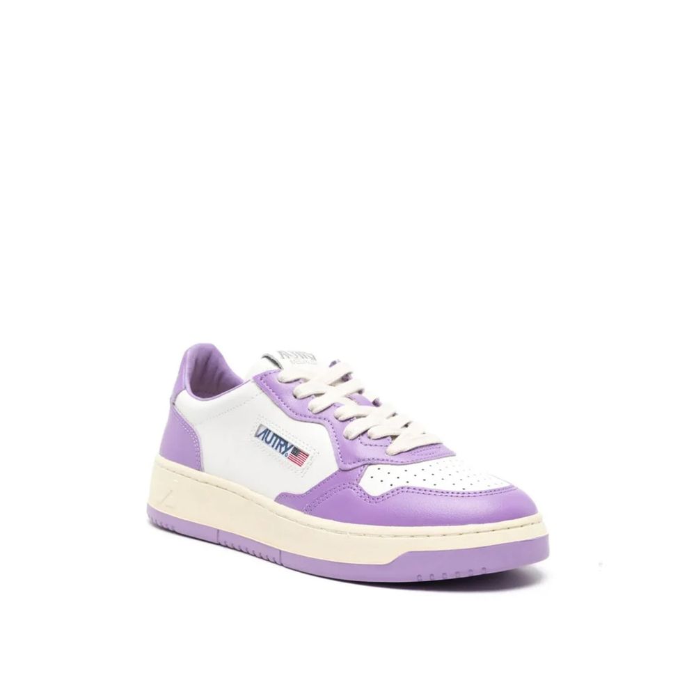 Autry Purple Leather Sneakers