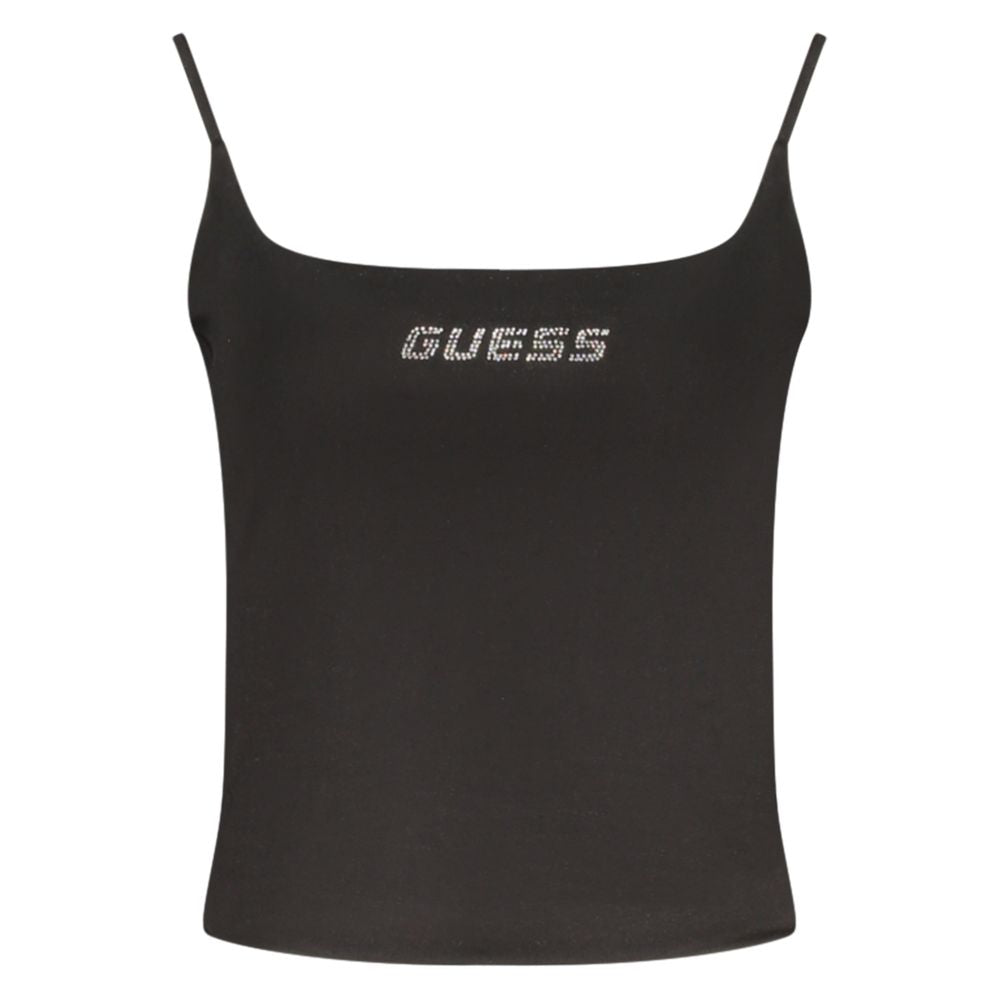 Guess Jeans Black Cotton Women's Tank Top