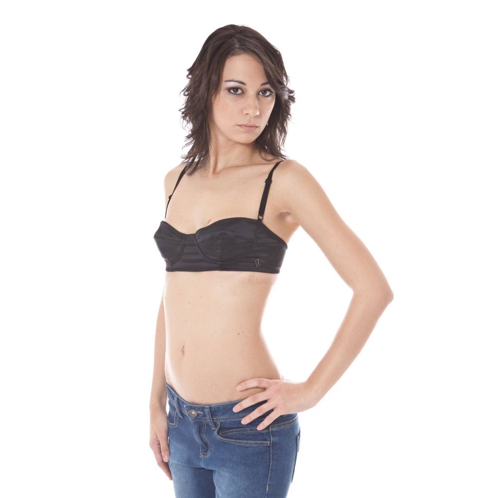 John Galliano Nero Acetato Women Bra