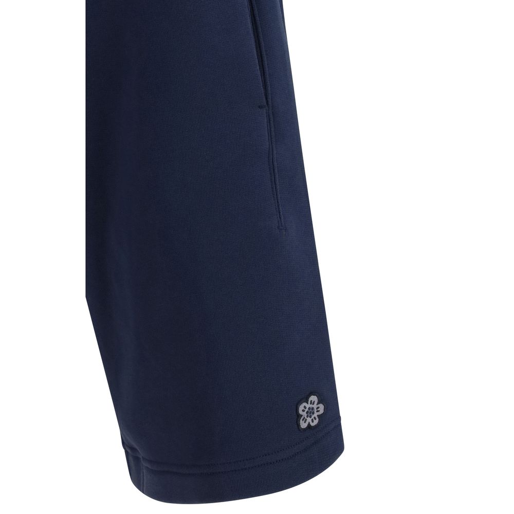 Kenzo Blue Cotton Bermuda Shorts