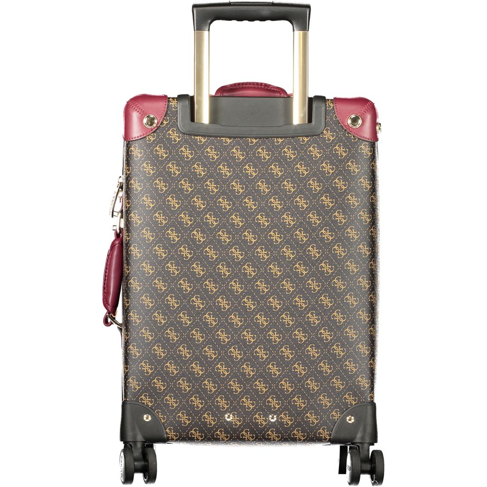 Guess Jeans Marrone Poliuretano Women's Travel Trolley