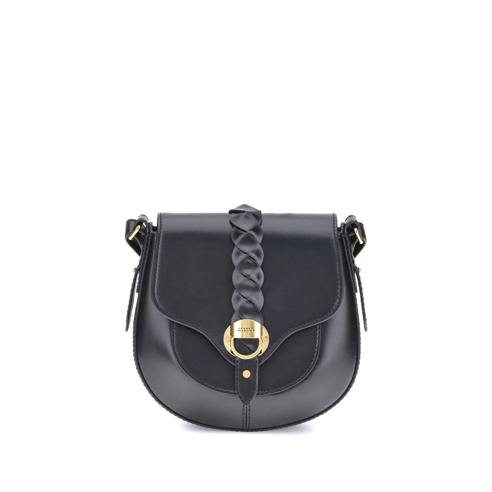 Isabel Marant Black Calf Leather Bos Taurus Shoulder Bag