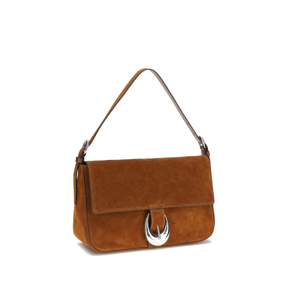 Staud Brown Calf Leather Bos Taurus Shoulder Bag