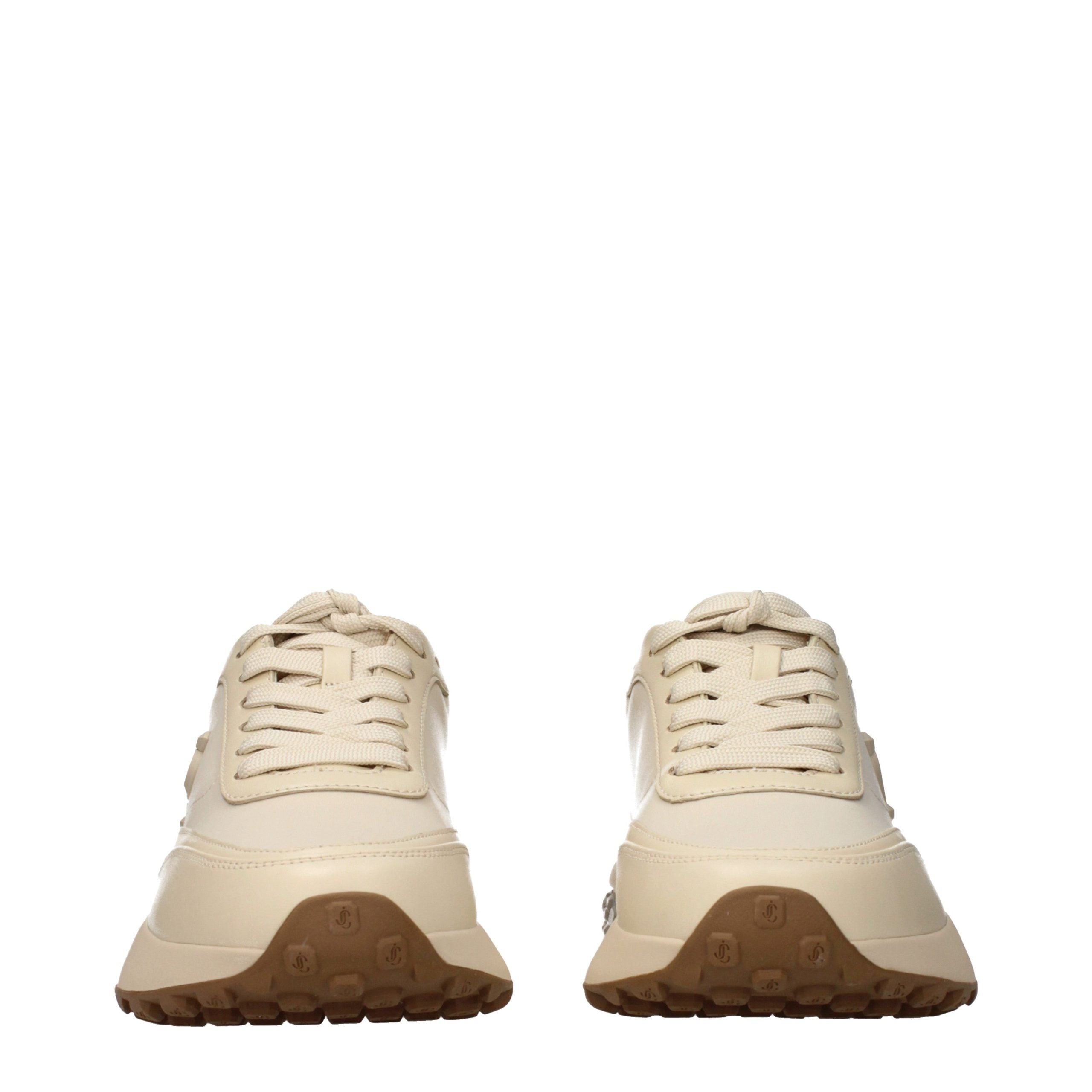 Jimmy Choo Beige Fabric Chunky Sneakers