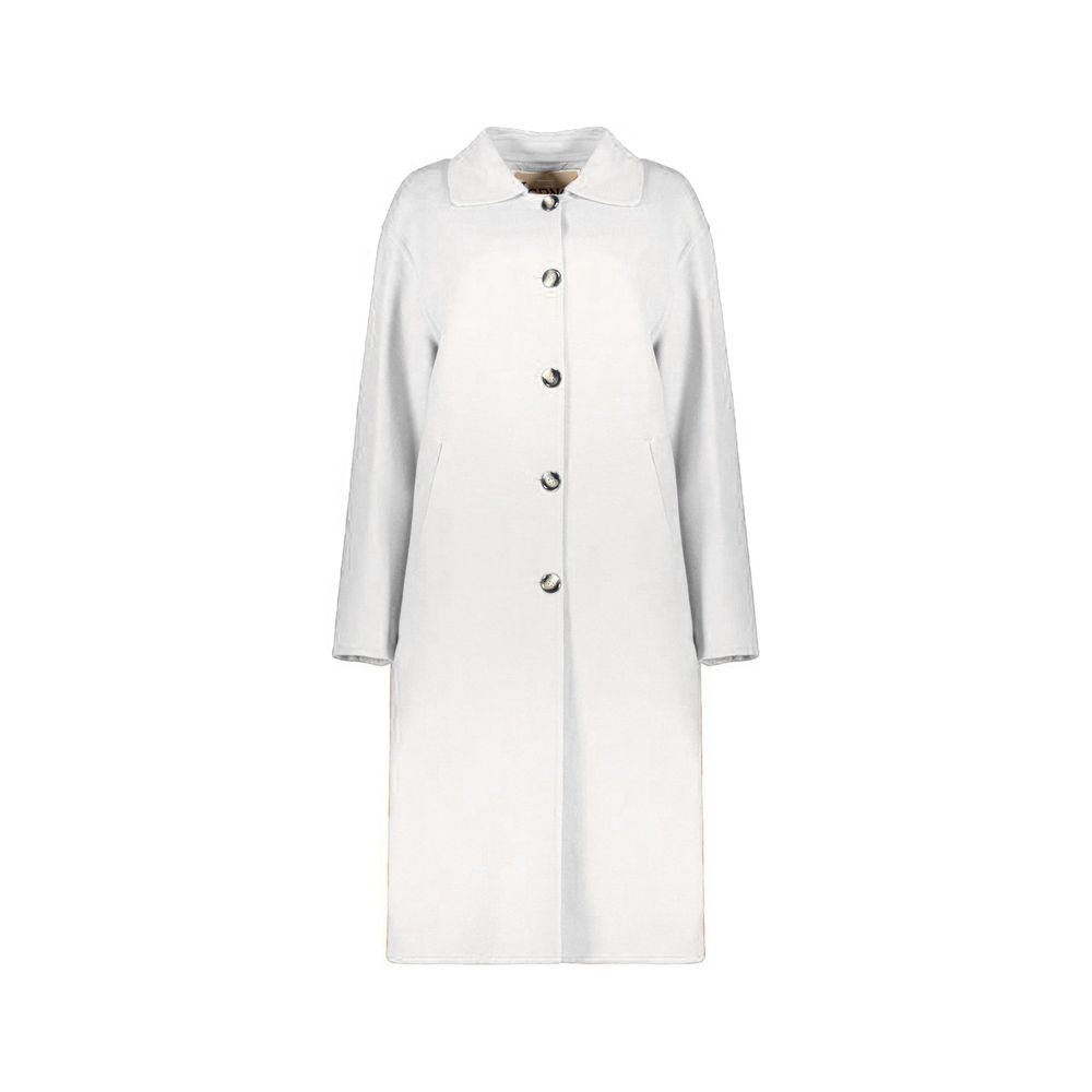 Herno White Wool Coat