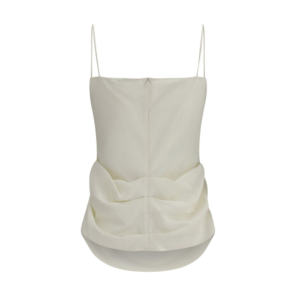 Magda Butrym Beige Silk Top