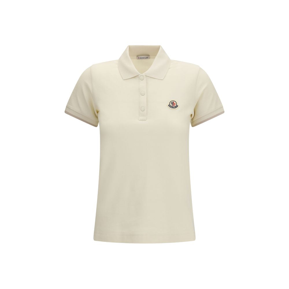 Moncler Beige Cotton Polo Shirt