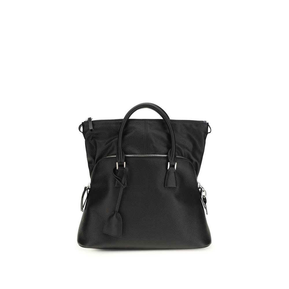 Maison Margiela Black Calf Leather Bos Taurus Handbag
