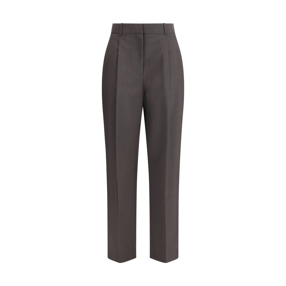The Row Brown Wool Dress Pants