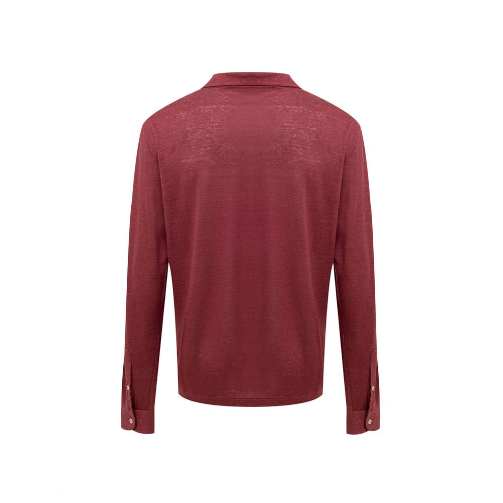 Gran Sasso Red Linen T-Shirt