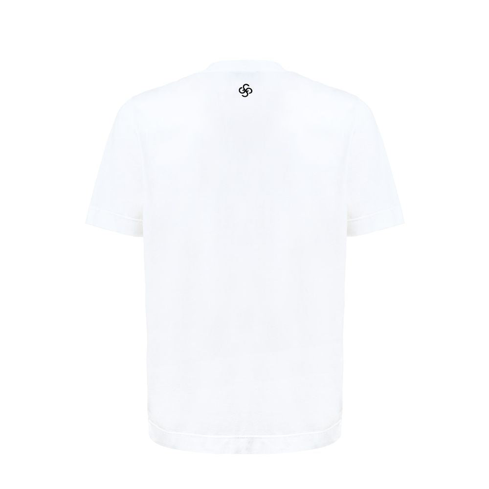 Gran Sasso White Cotton T-Shirt