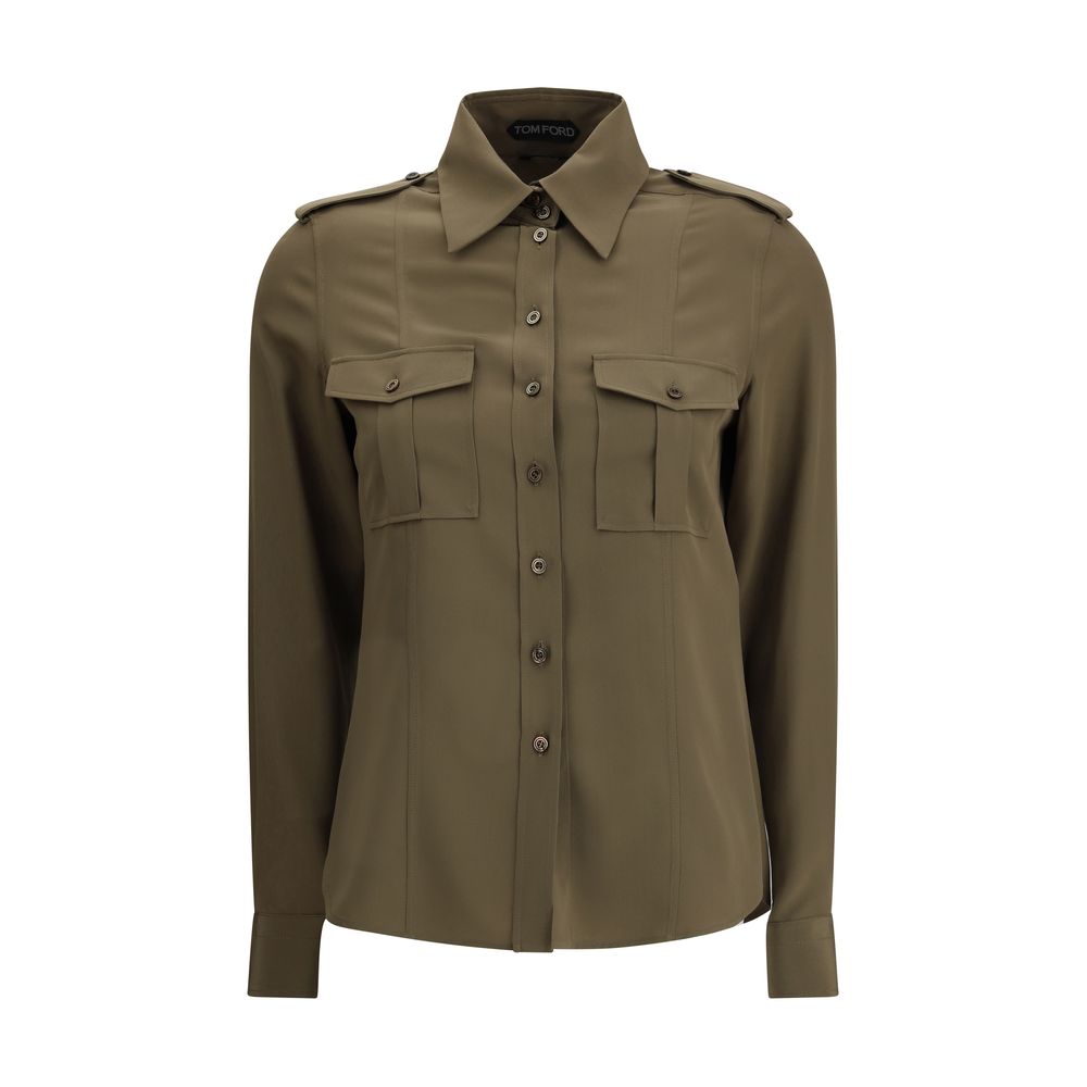 Tom Ford Bicolor Silk Dress Shirt