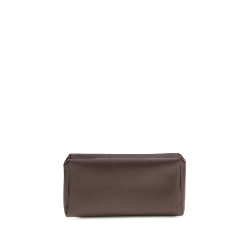 The Row Brown Lamb Ovis Aries Aries Clutch Bag
