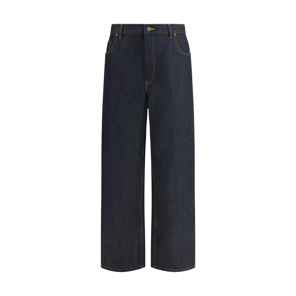 Thom Browne Blue Cotton Jeans Denim