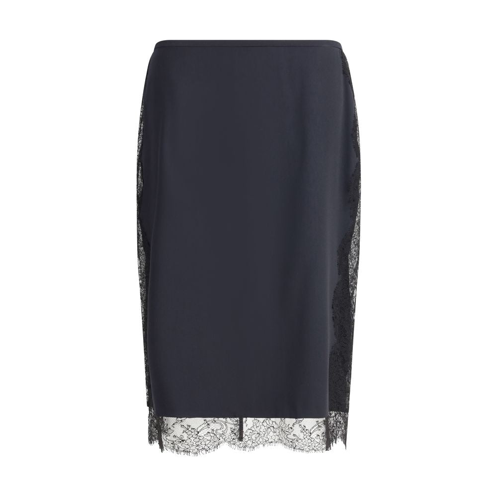 Tom Ford Black Silk Midi Skirt