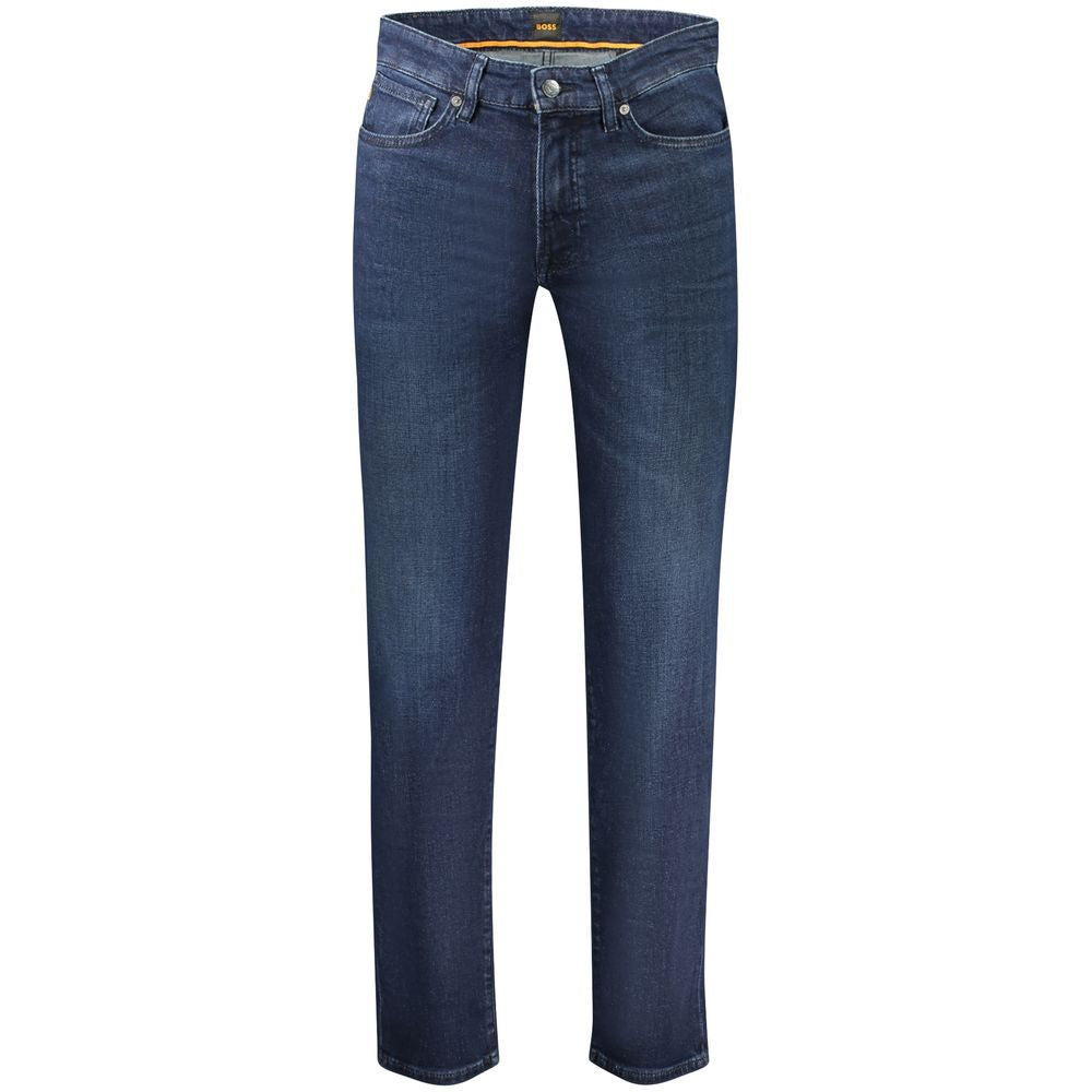 Hugo Boss Blu Cotton Men Jeans