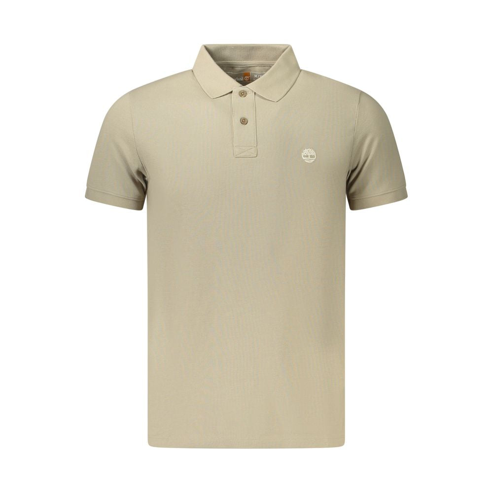 Timberland Beige Cotton Men Polo Shirt