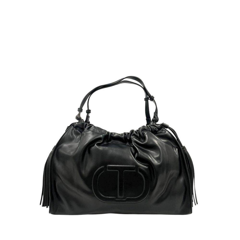 Twinset Black Polyethylene Clutch Bag