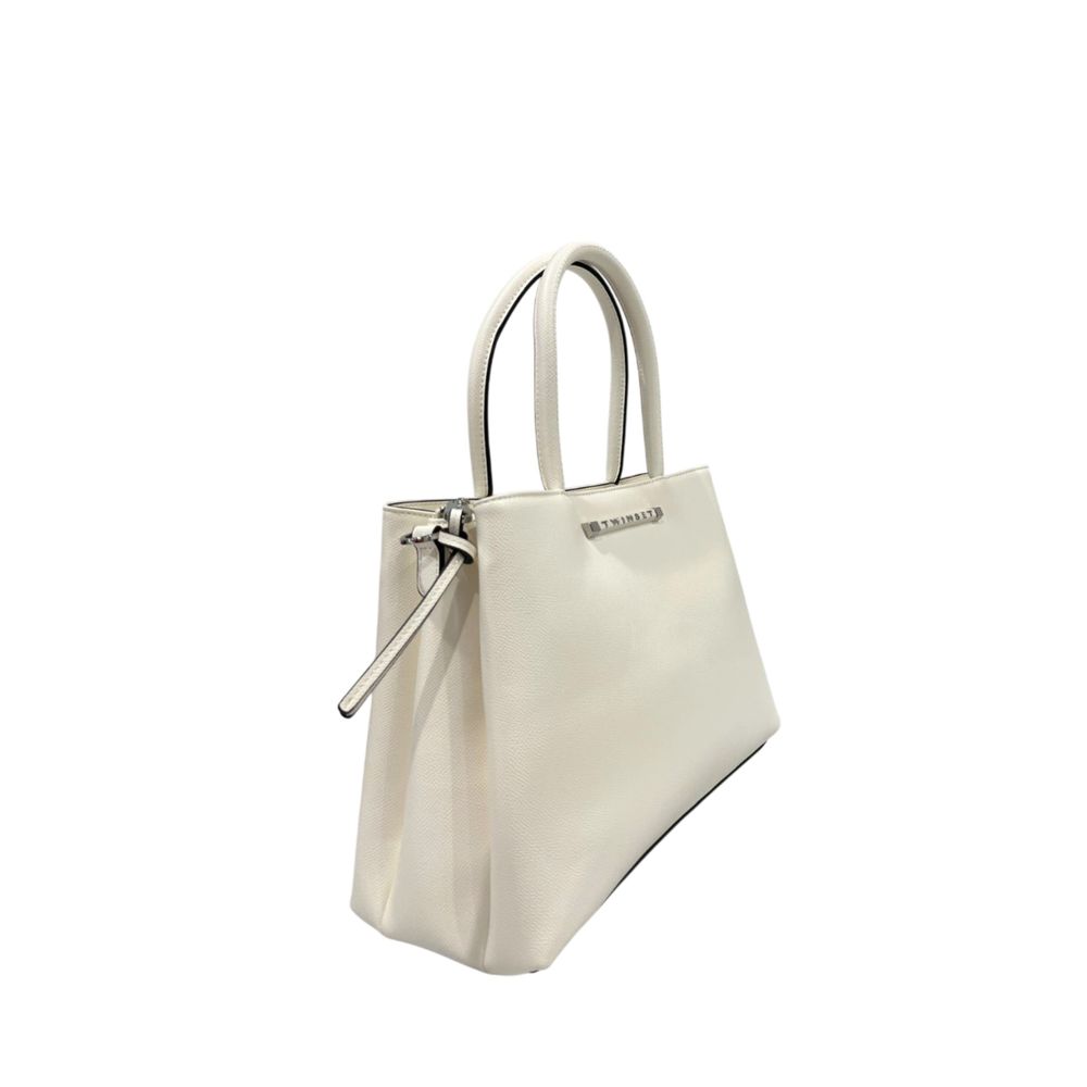 Twinset White PU Women Handbag