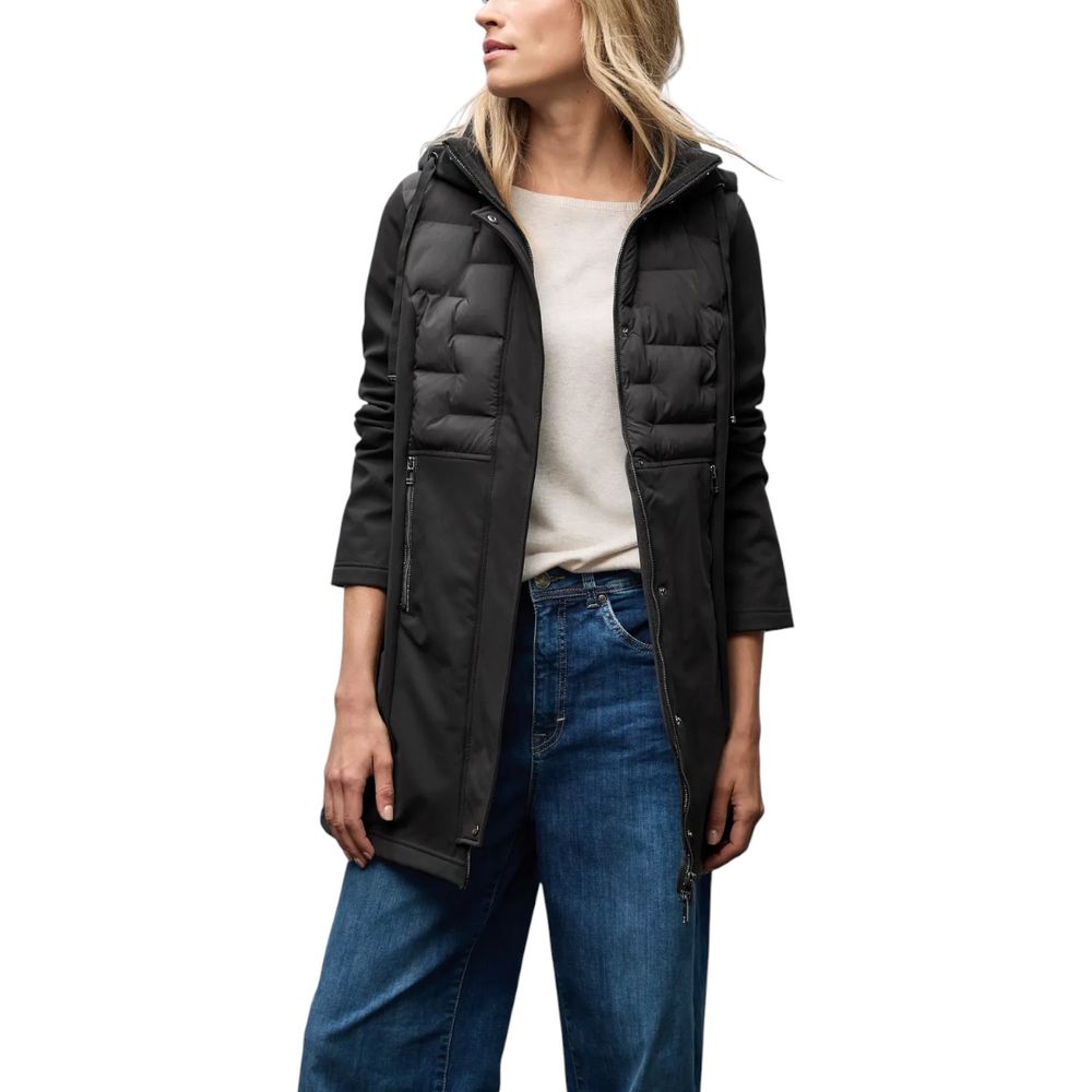 Street One Black Polyester Coat