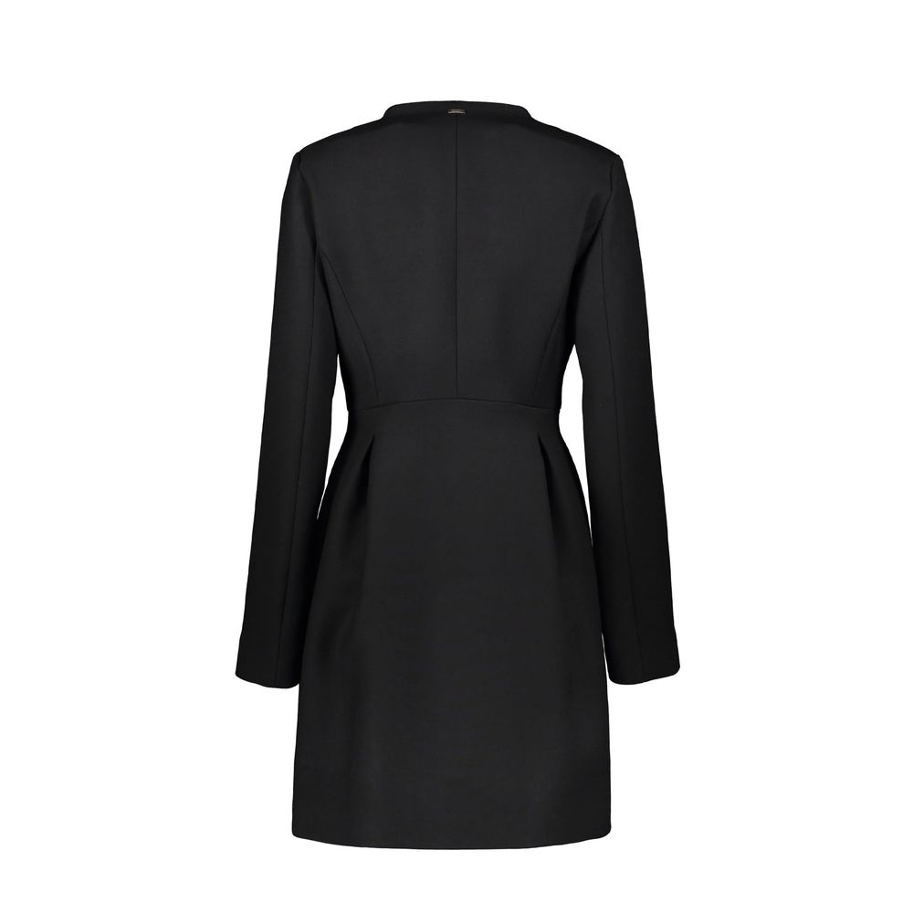 Herno Black Virgin Wool Coat
