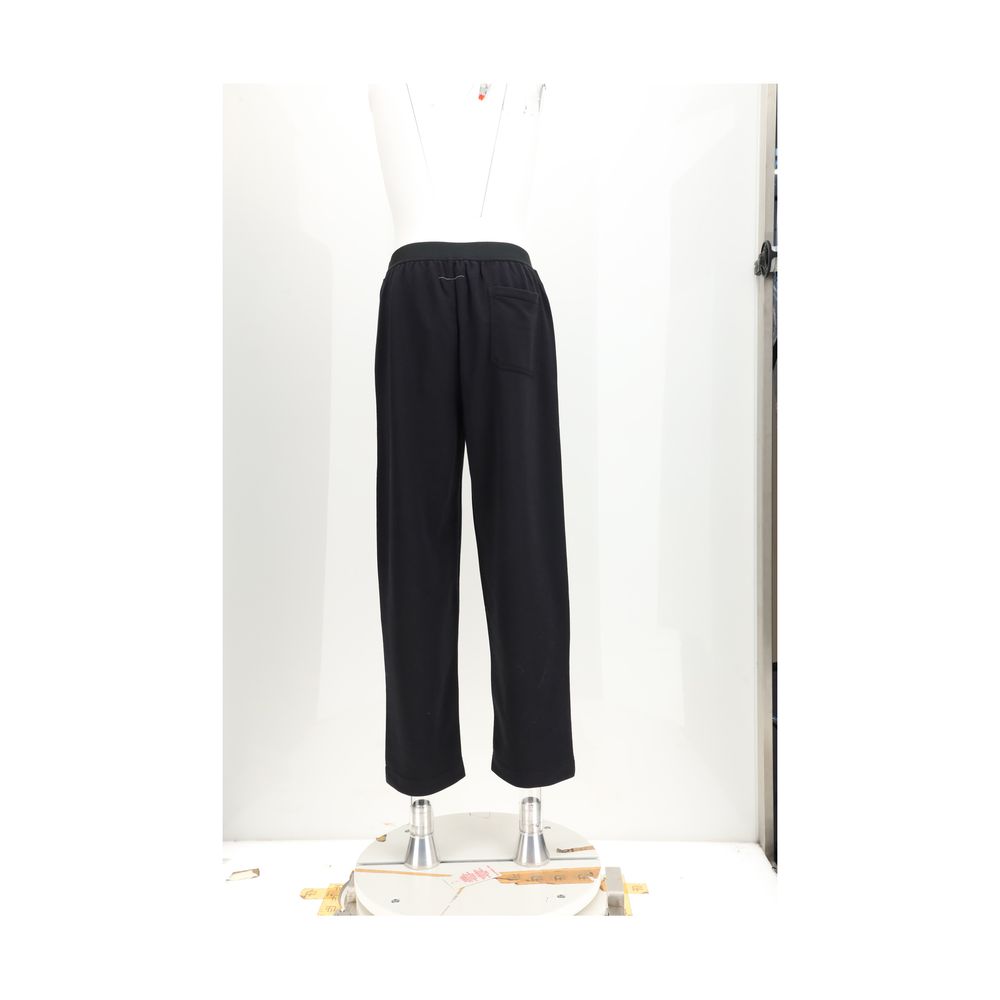 MM6 Black Cotton Athletic Pants